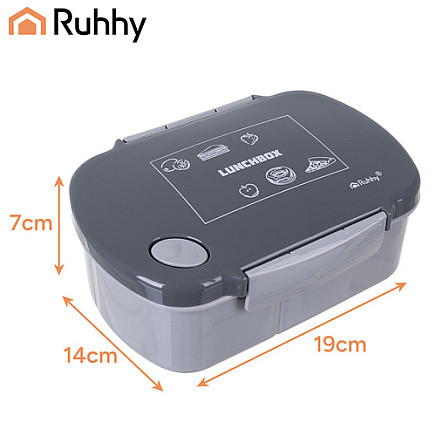 Lunchbox 800ml gray Ruhhy 26169