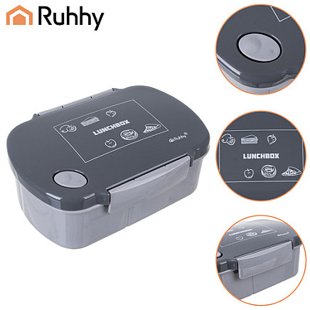 Lunchbox 800ml gray Ruhhy 26169