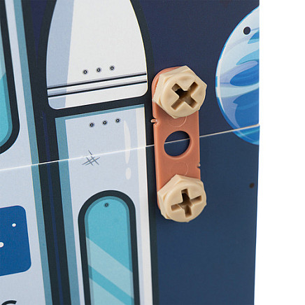 3D konstruktors bērniem Kosmoss ar skrūvgriezi 161 daļa 26579