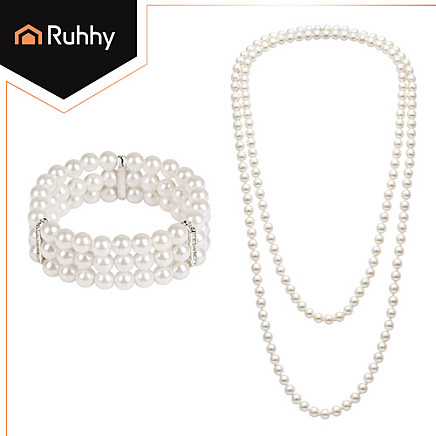 Retro Ruhhy karnevāla 1920 stila kostīmu komplekts ar aksesuāriem