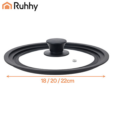 3-in-1 silicone lid 18/20/22cm Ruhhy 25563