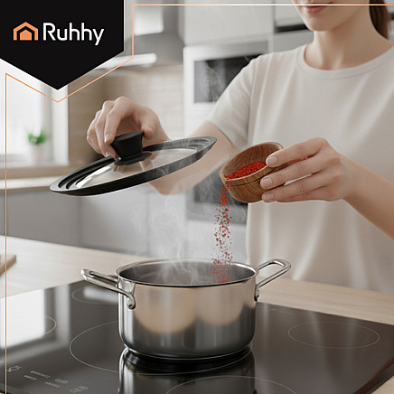 3-in-1 silicone lid 18/20/22cm Ruhhy 25563