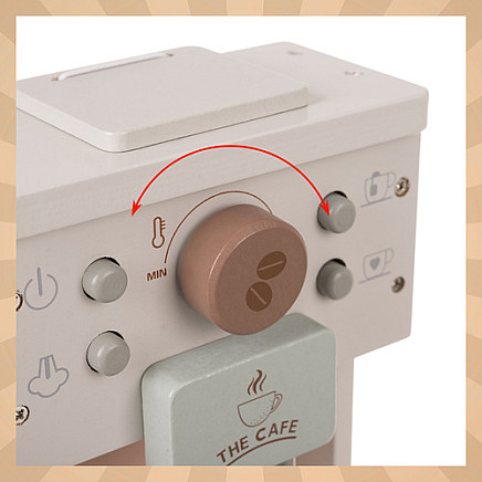 Koka kafijas automāts bērniem Kruzzel 26512 ar piederumiem