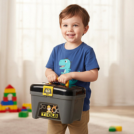 Rotaļu darbnīca bērniem 3in1 Iso Trade, instrumentu komplekts 59 el. 26631