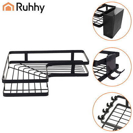 Półka łazienkowa narożna- zestaw 2szt. Ruhhy 27092