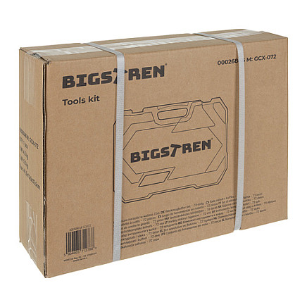 Tool set in a 72-piece case. Bigstreen 26846
