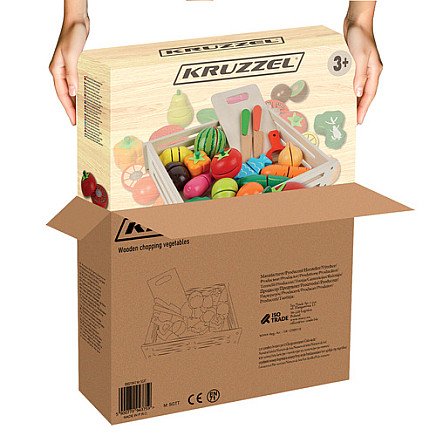 Vegetables wooden chopping board 21942