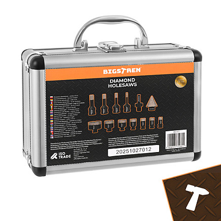 Diamond hole saws - set of 13 Bigstreen 27012
