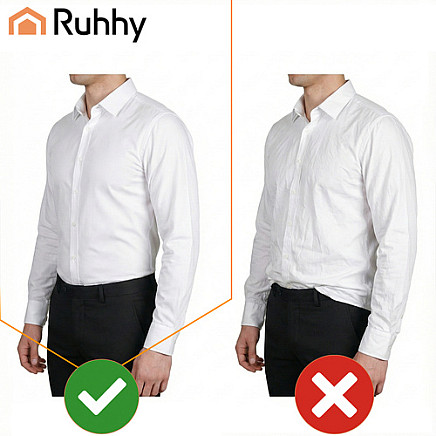 Ruhhy melnas kreklu lencītes