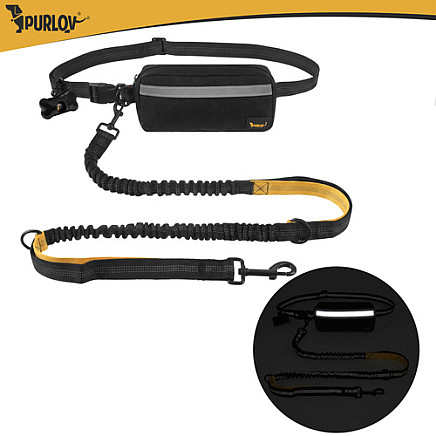 Pas biodrowy ze smyczą Purlov 24689