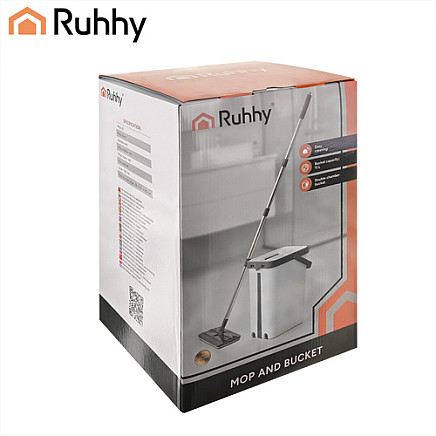 Mop dwukomorowy 11L z nakładkami Ruhhy 27232