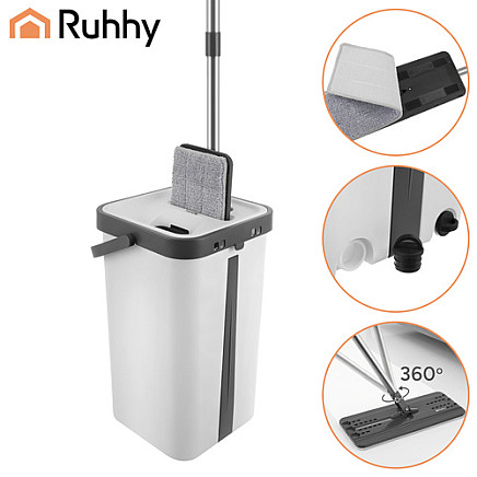 Mop dwukomorowy 11L z nakładkami Ruhhy 27232