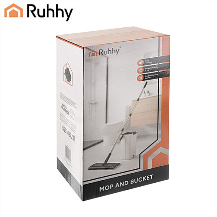 Mop dwukomorowy 8,5L z nakładkami Ruhhy 27231