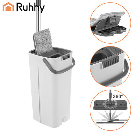 Mop dwukomorowy 8,5L z nakładkami Ruhhy 27231