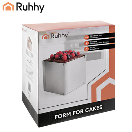 Ruhhy rectangular cake tin/confectionery rim