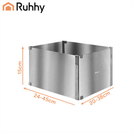 Ruhhy rectangular cake tin/confectionery rim
