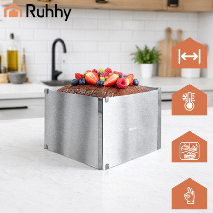 Ruhhy rectangular cake tin/confectionery rim