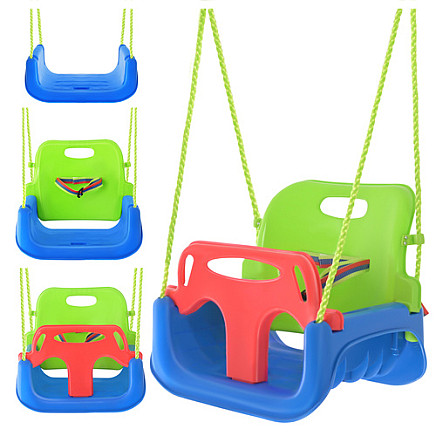 Kruzzel 3-in-1 green and blue childrens swing - 5900779962774 Kruzzel 3-in-1 green and blue childrens swing