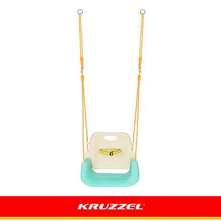 Kruzzel 3-in-1 Cream and Turquoise Childrens Swing - 5900779962781 Kruzzel 3-in-1 Cream and Turquoise Childrens Swing