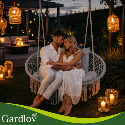 Huśtawka bocianie gniazdo podwójna szara Gardlov