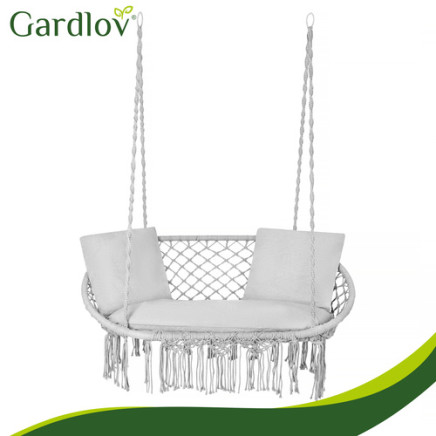 Poduszka na huśtawkę podwójną- szara Gardlov