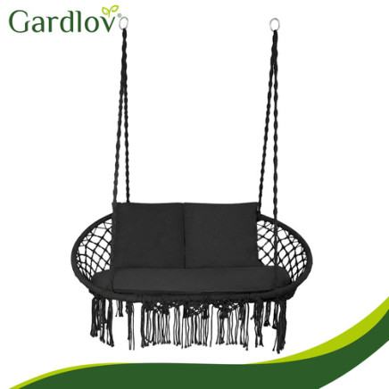 Poduszka na huśtawkę podwójną- czarna Gardlov