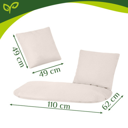 Poduszka na huśtawkę podwójną- kremowa Gardlov