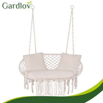 Poduszka na huśtawkę podwójną- kremowa Gardlov