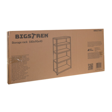 Storage rack - black 180x90x40 Bigstreen