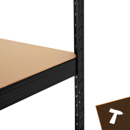 Storage rack - black 180x90x40 Bigstreen