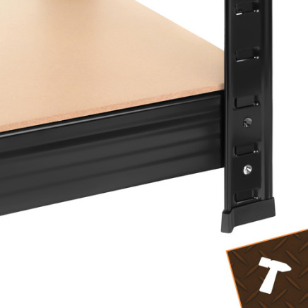 Storage rack - black 180x90x40 Bigstreen