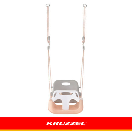 Kruzzel 3-in-1 gray-beige childrens swing