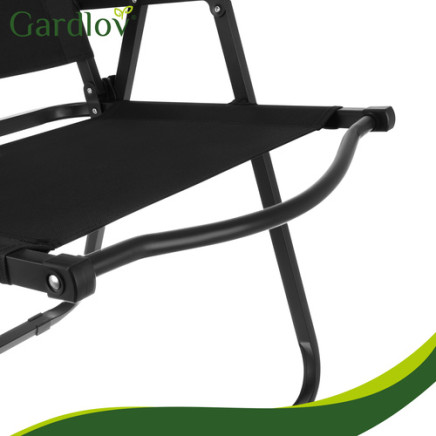 Krzesło ogrodowe 54x56x79cm czarne Trizand