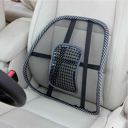 Orthopedic Lumbar Support Seat Pad for Car & Office - Easy-Install, Back-Massage Comfort Cushion for Spinal Correction & Air Circulation