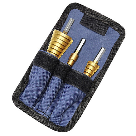 Set of conical drills - 3 pcs.