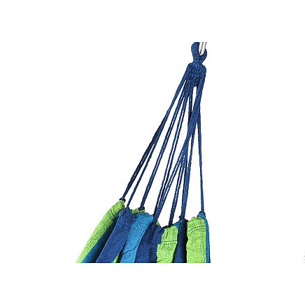 Dārza Mājas Divvietīgs Šūpuļtīkls - 200x150 cm, Zils-Zaļš