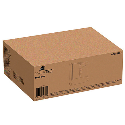 Серебряный ящик для писем с защитой от непогоды и прорезью для газет - долговечный, доступ с ключом, простой монтаж с помощью прилагаемого оборудования