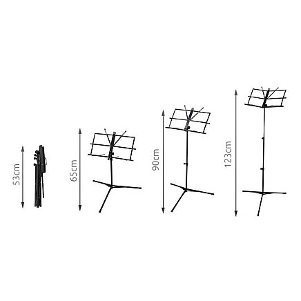 Saliekams Nošu Pults Statīvs Turētājs Paliktnis + Soma