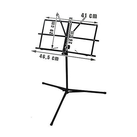 Saliekams Nošu Pults Statīvs Turētājs Paliktnis + Soma