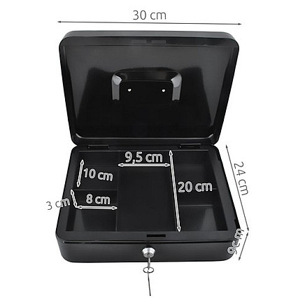 Liels Metāla Seifs Naudas Dokumentu Glabāšanai