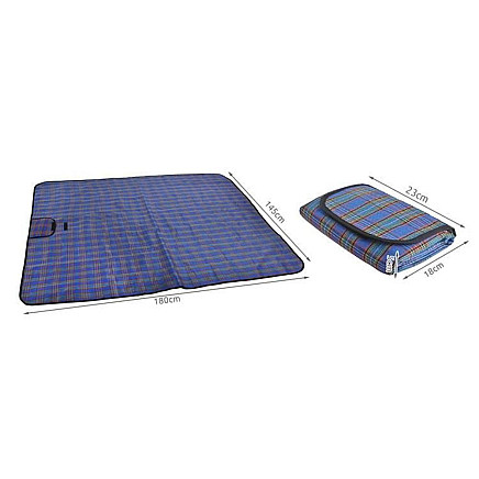 Piknika pludmales paklājs sega Basic 145x180cm - zils (Picnic mat)