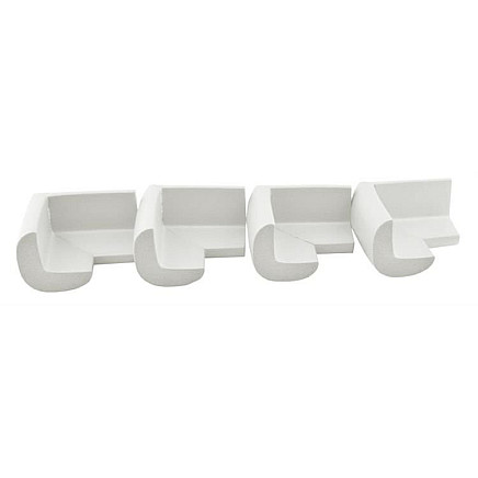 Foam corner protection - 4 pieces (white)