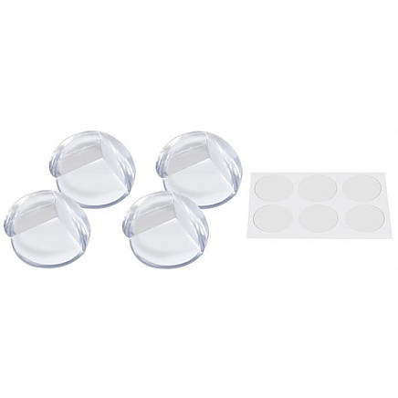 Silikona stūru aizsargi bērnu drošībai, 4 gab.