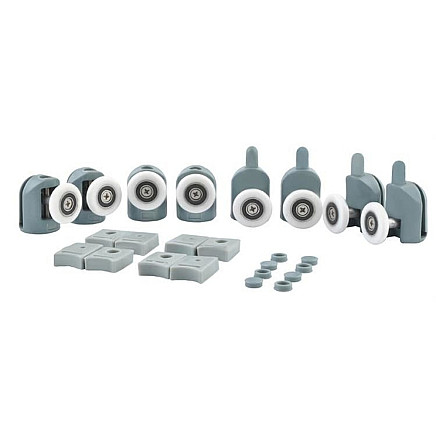 Durvju riteņu komplekts dušas kabīnēm, duškabīnēm 8 gb.