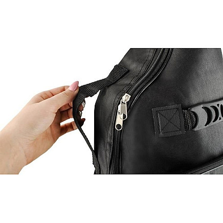 Регулируемый и устойчивый к повреждениям чехол для гитары - удобная переноска с хранилищем A4 для профессиональных музыкантов и студентов, черный полиэстер, подходит для гитар размером до 41 дюйма