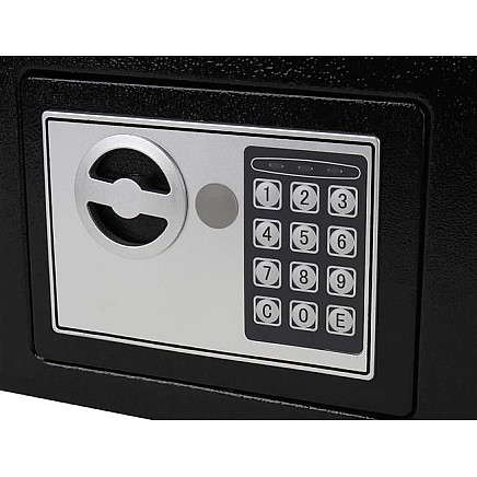 Elektroniskais Mēbeļu Seifs Mājām Ofisam ar Ciparu Kodu un Atslēgu l Electronic Safe with Digital Code and Key