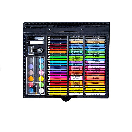 Painting set in a case 168 pcs black