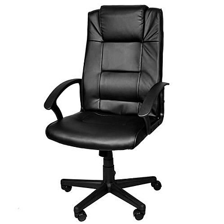 Premium Adjustable Eco Leather Office Chair with Ergonomic Design, Built-In Headrest and 5-Star Chrome-Plated Steel Base for Comfort and Stability