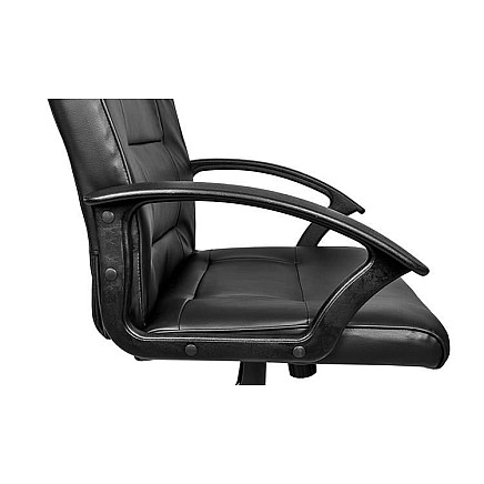 Premium Adjustable Eco Leather Office Chair with Ergonomic Design, Built-In Headrest and 5-Star Chrome-Plated Steel Base for Comfort and Stability