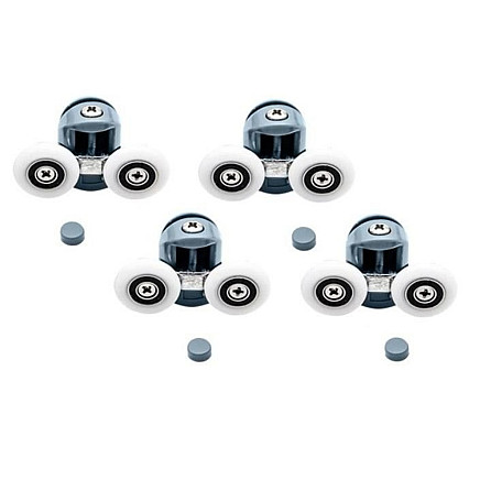 Dušas kabīnes bīdāmo durvju riteņu maiņas kompleks, 8 gab. - 5902802914958 Dušas kabīnes bīdāmo durvju riteņu maiņas kompleks, 8 gab.